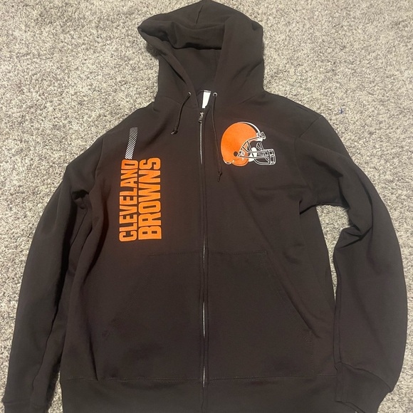 cleveland browns zip up jacket size M men’s - Picture 1 of 3